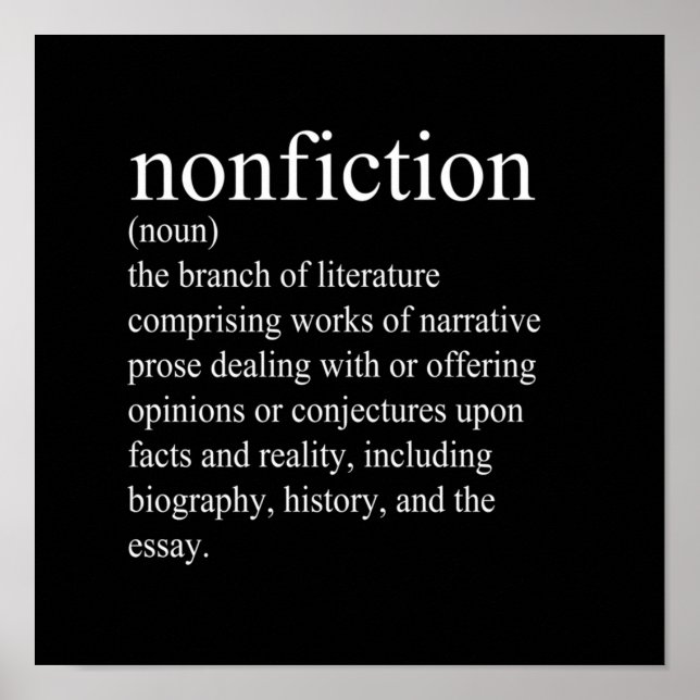 NonFiction Definition Poster (Front)