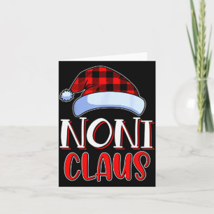 Noni Claus Santa Family Matching Christmas Pajamas Card
