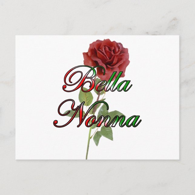 Nonna (Beautiful Italain Grandmother) Postcard (Front)