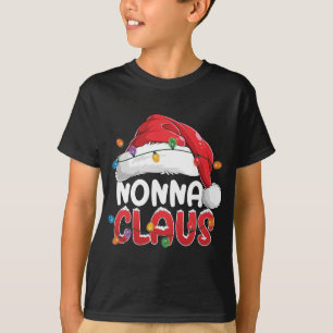 Nonna Claus Christmas Pajama Family Matching Xmas T-Shirt