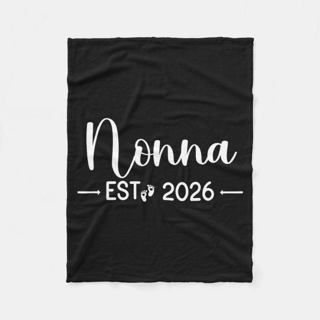Nonna Est 2026 New Matching Mother To Be 2026  Fleece Blanket (Front)