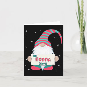 Nonna Gnome Family Matching Christmas Cute Gift Pa Card