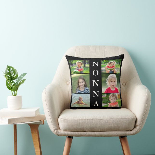 Nonna Grandma Photo Collage  Cushion (Chair)