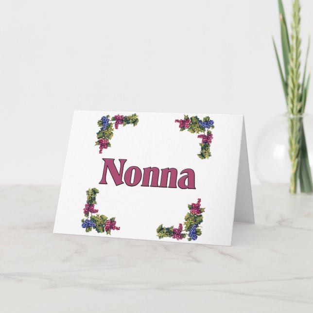 Nonna (Italian Grandmother) Holiday Card (Front)