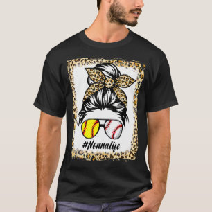 Nonna Life Messy Leopard Bleached Hair Bun Mother' T-Shirt