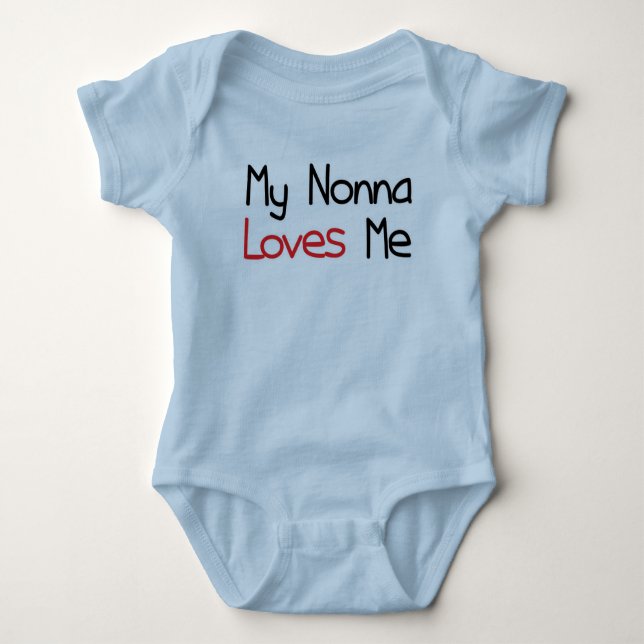 Nonna Loves Me Baby Bodysuit (Front)