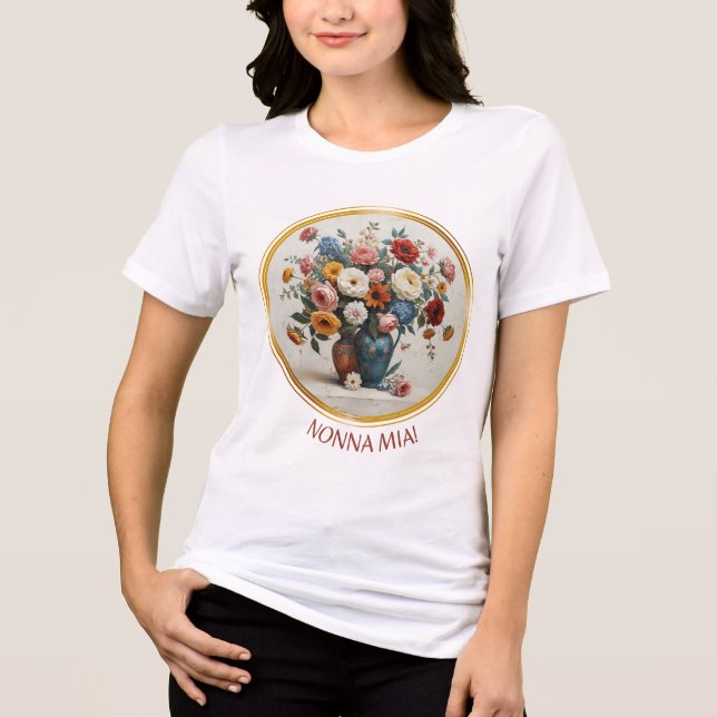 Nonna Mia!  Tri-Blend Shirt (Front)