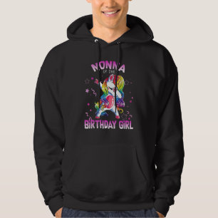 Nonna of the Birthday Party Gifts Girl Dabbing Uni Hoodie