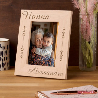 Nonna Personalized Etched Frames