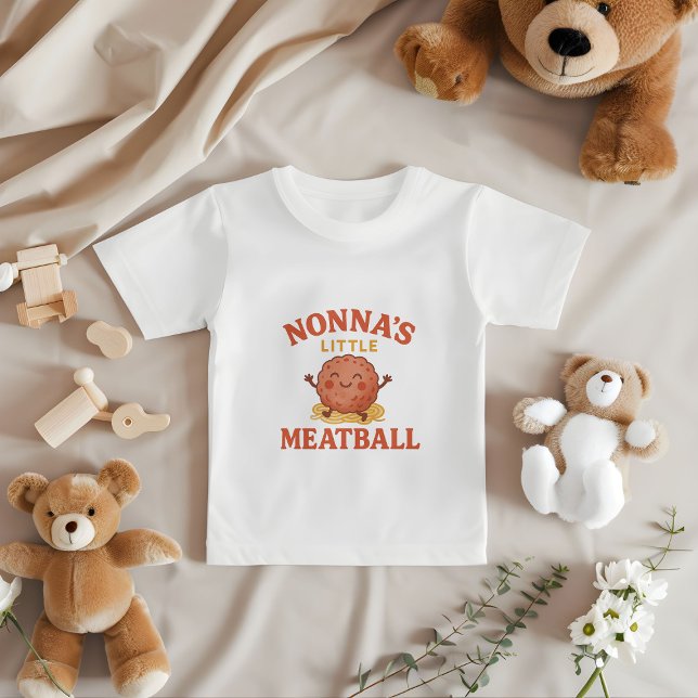 Nonna’s Little Meatball Baby | Cute Italian gift T-Shirt (Creator Uploaded)
