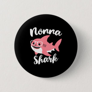 Nonna Shark Mother's Day Grandma Funny  6 Cm Round Badge