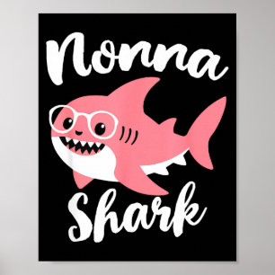 Nonna Shark Mother's Day Grandma Funny  Poster