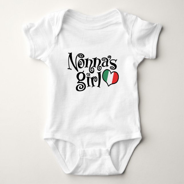 Nonna's Girl Baby Bodysuit (Front)