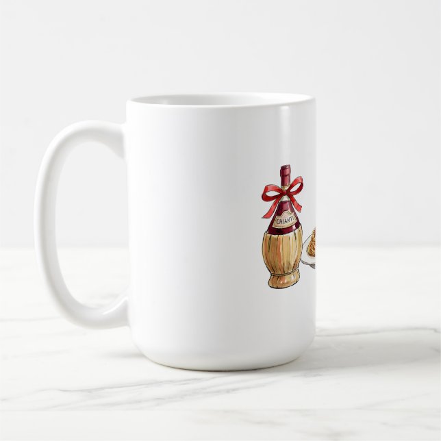 Nonna's Kitchen Coquette Aesthetic - Italian Summe Coffee Mug (Left)