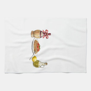 Nonna's Kitchen Coquette Aesthetic - Italian Summe Tea Towel