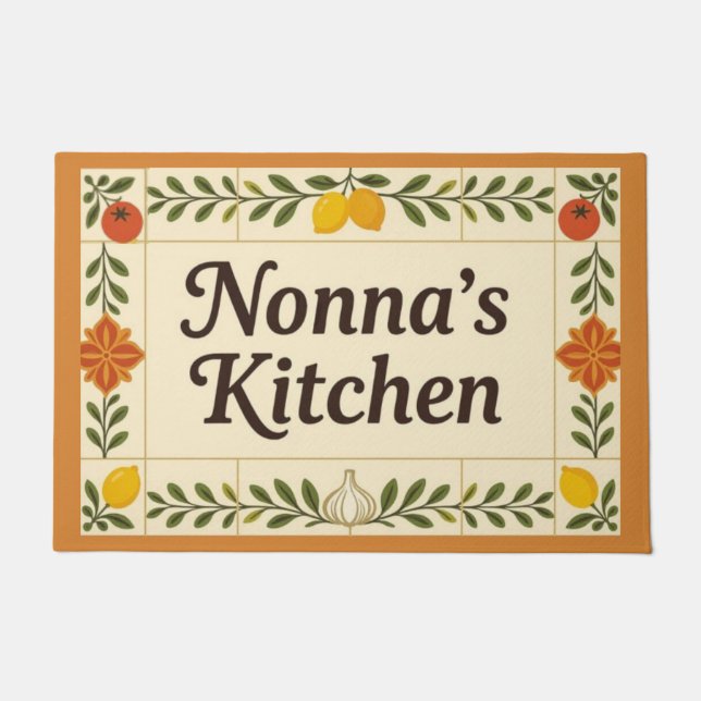 Nonna's Kitchen Doormat (Front)