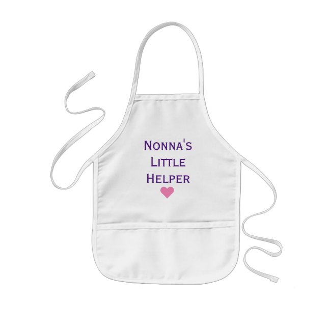 Nonna's Little Helper Grandkids Kids Apron (Front)
