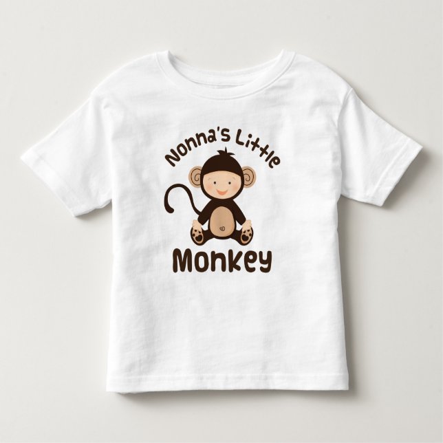 Nonnas Little Monkey Toddler T-Shirt (Front)