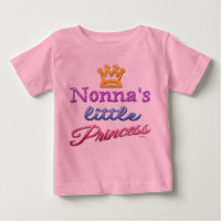 Nonna's Little Princess Baby Toddler T-Shirt