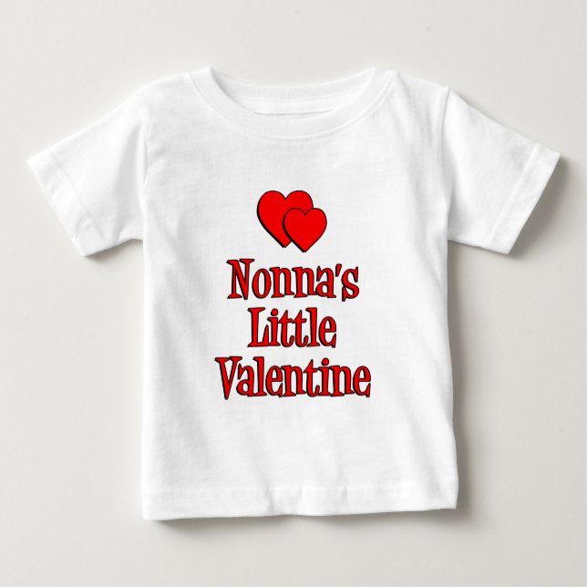 Nonna's Little Valentine Baby T-Shirt (Front)