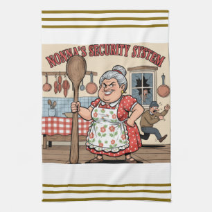 Nonna's Security System Tea Towel