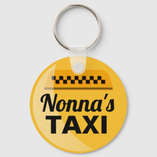 Nonna's Taxi Keychain