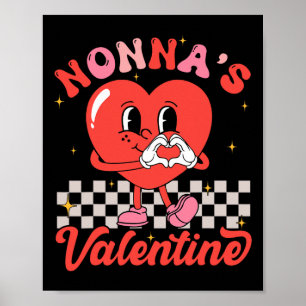 Nonna's Valentine Happy Valentines Day Boy Girl Ki Poster