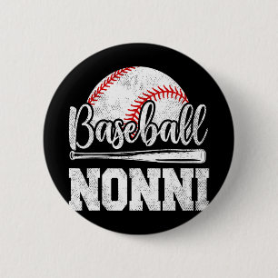 Nonni Baseball Player Game Day Mother#39; #39;s Da 6 Cm Round Badge