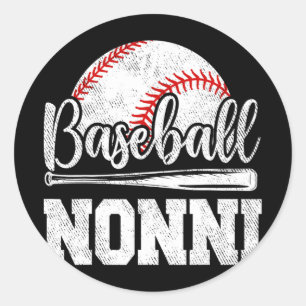 Nonni Baseball Player Game Day Mother#39; #39;s Da Classic Round Sticker