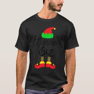 Nonnie ELF   Christmas Matching Family Pajama Holi T-Shirt