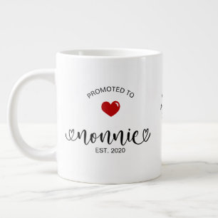 Nonnie Established Promoted To Grandmother Gift Large Coffee Mug
