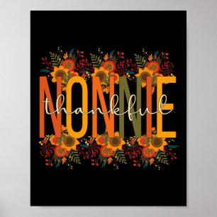 Nonnie Grandmother Thanksgiving Nonnie Grandma  Poster