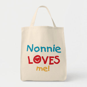 Nonnie Loves Me Tshirts and Gifts Tote Bag