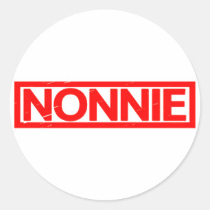 Nonnie Stamp Classic Round Sticker