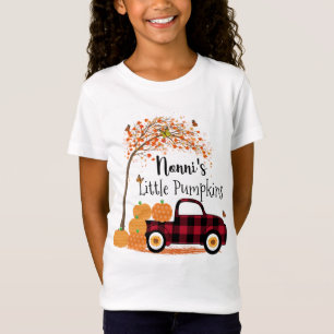 Nonni's Little Pumpkins Red Truck Autumn T-Shirt