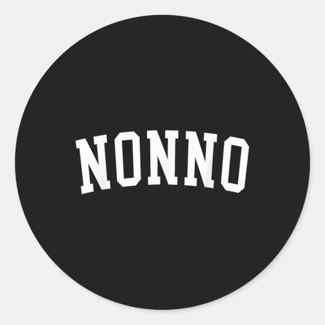 Nonno _2  classic round sticker (Front)