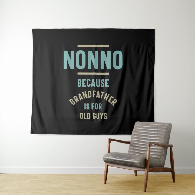 Nonno Because Grandfather is For Old Guys Tapestry (In Situ (Horizontal))