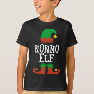 Nonno Elf Christmas Matching Family Funny Pajama P T-Shirt