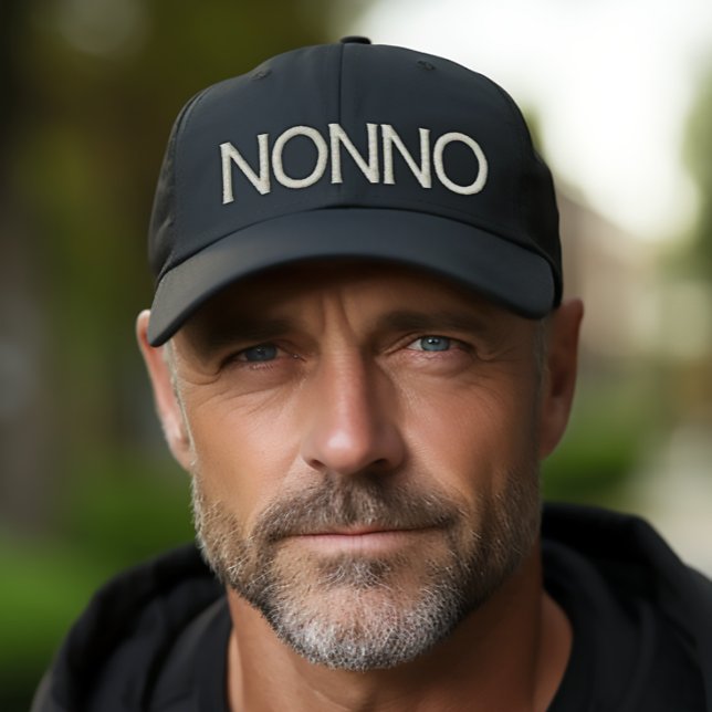Nonno embroidered cap (Nonno (Italian for Grandpa or Grandfather) Embroidered
Baseball Cap)