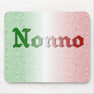 Nonno Italian Grandfather Flag Mousepad