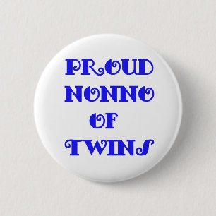 Nonno of_Twins 6 Cm Round Badge