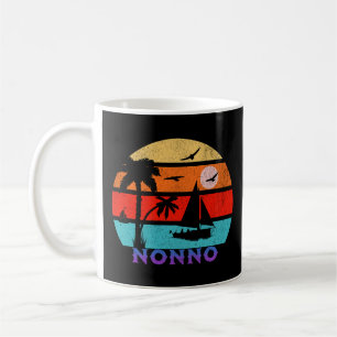 Nonno Retro Sunset Ocean Grandfather Coffee Mug