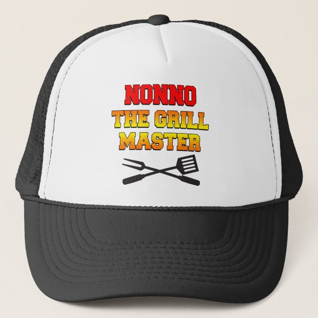 Nonno The Grill Master Trucker Hat (Front)
