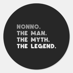 Nonno The Man The Myth The Legend Cool Nonno  Classic Round Sticker