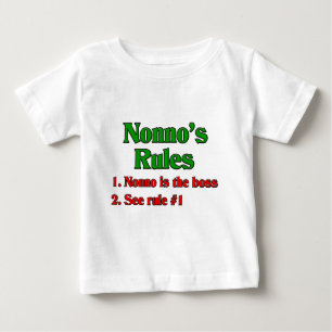 Nonno's (Italian Grandfather) Rules Baby T-Shirt