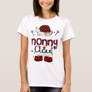 Nonny Claus Red Plaid - Grandma Gift T-Shirt