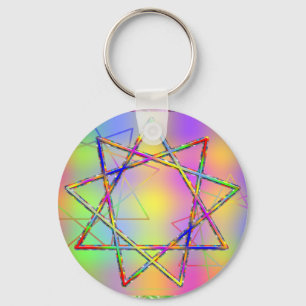 Nonogram Chakra Key Ring