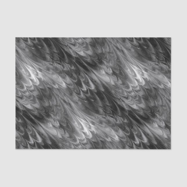nonpareil marble greyscale : tissue paper (Front)