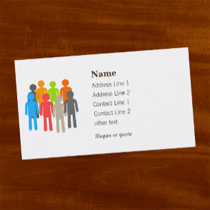 Nonprofit helping people business card