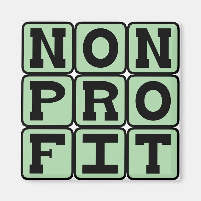 Nonprofit, Organisation Designation Magnet (Front)